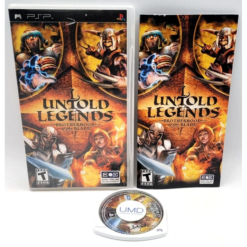 Untold Legends: Brotherhood of the Blade‎ Sony PSP CIB COMPLETE IN BOX